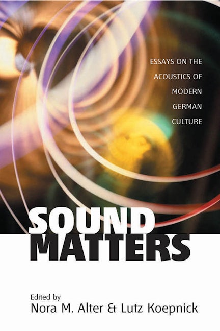 Book cover image for Sound Matters ISBN: 9781571814371